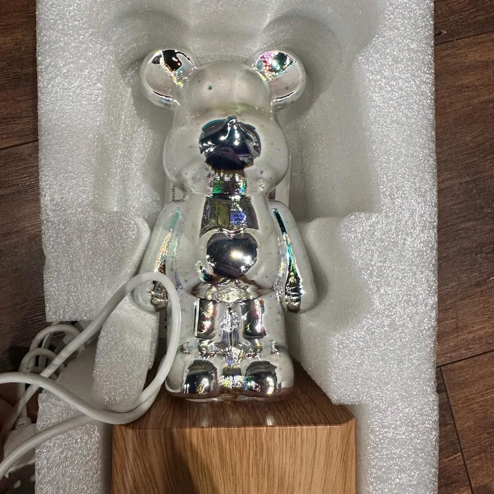 LED 3D Bear Firework Night Light USB Ambient Lamp for Kids, Bedroom, Gaming Deco